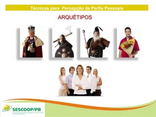 Técnicas para Percepção de Perfis Pessoais
ZONA
DE
ARQUÉTIPOS
 