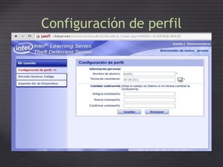 Configuración de perfil
 