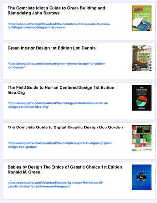 The Integrative Design Guide to Green Building Redefining the Practice ...