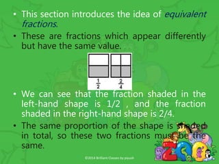 Teaching equivalent fractions 1 | PPT