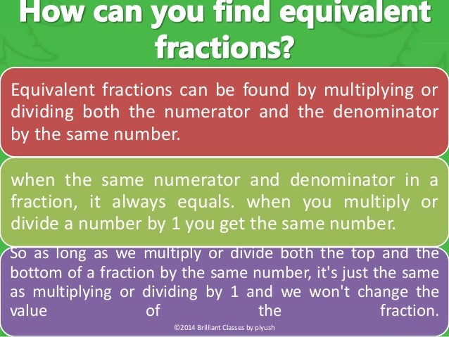 Teaching equivalent fractions 1