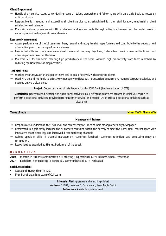 Curriculum vitae format picture