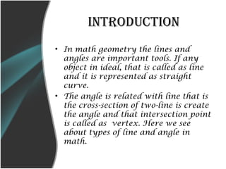 Lines and angles cbse class 9 math chemistry | PPT