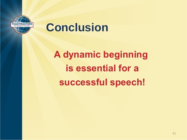 How to Begin and End a Speech