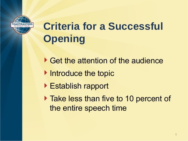 What is prepared speech in toastmasters image