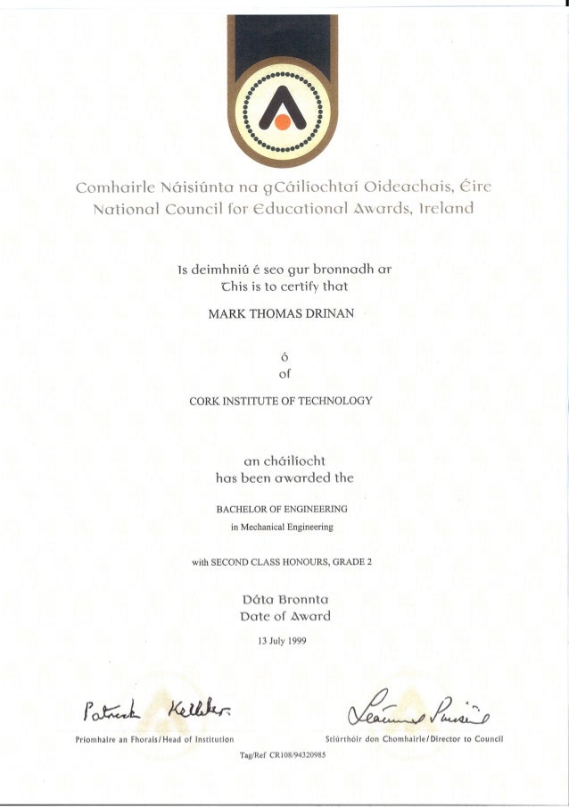 Cork IT Mechanical Engineering Degree