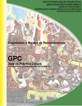Diagnóstico y Manejo de Retinoblastoma
GPC
Guía de Práctica Clínica
Catálogo maestro de guías de práctica clínica: IMSS-270-13
 