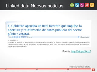 Linked data.Nuevas notícias




                          Fuente: http://bit.ly/oXxJx7
 