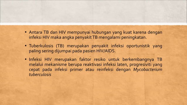 tatalaksana TB paru pada anak penderita hivppt | PPT