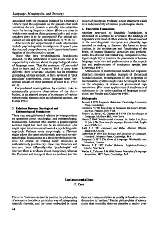 Rep Language Examples Concise Encyclopedia Of Philosophy Of Language P Lamarque | PDF