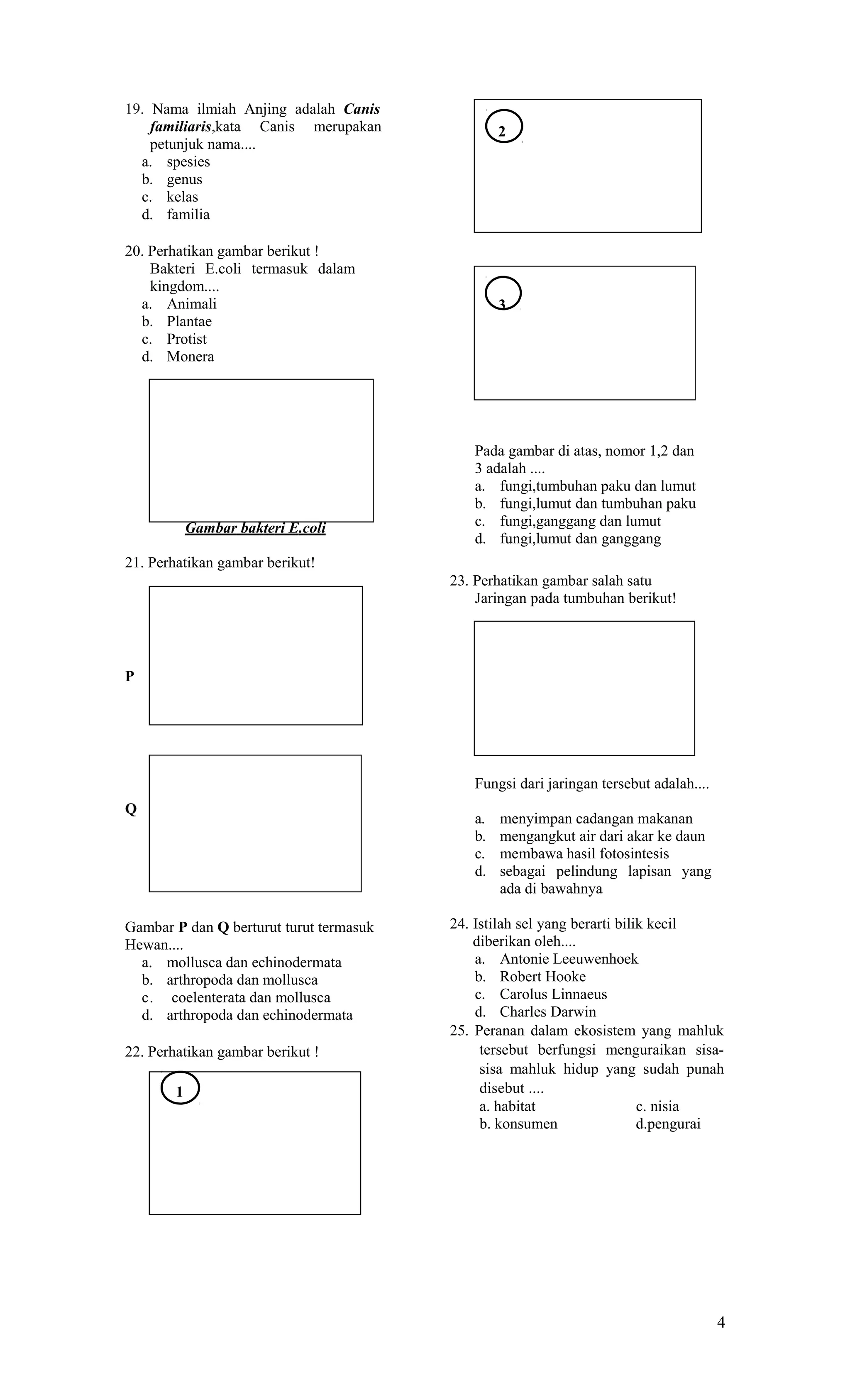 Soal Ipa Kelas 7 Smp Doc