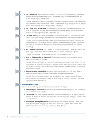 Concluding Your Speech (PDF) | PDF