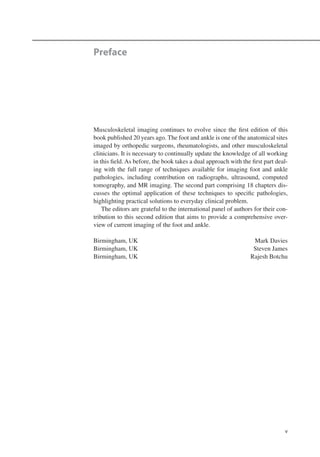 Imaging Of The Foot And Ankle Techniques And Applications 2nd Mark ...