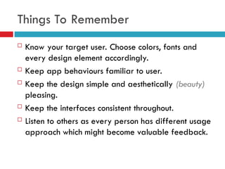 UUser Interface Design(UID) presentation.ppt