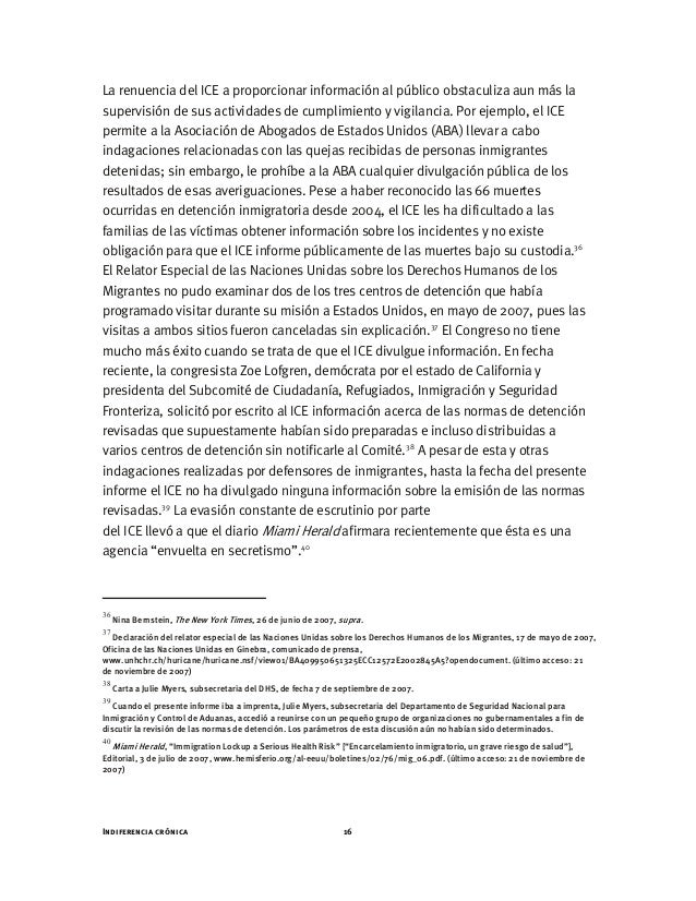 Indiferencia crónica - Servicios de VIH-sida para personas 