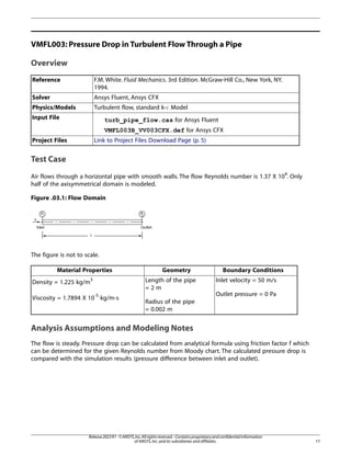 Ansys 2023 R1 Fluid Dynamics Verification Manual Ansys | PDF