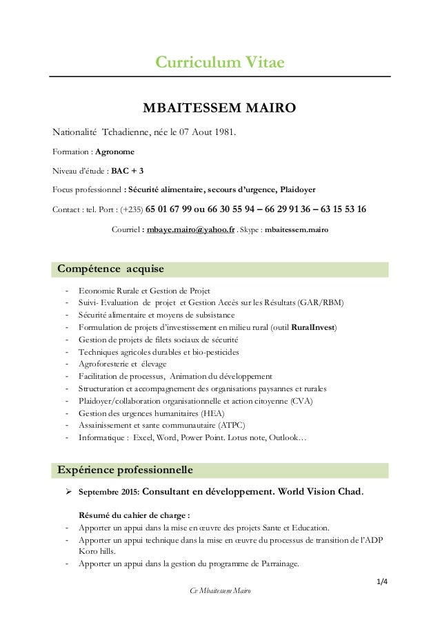 Curriculum Vitae M.MAIRO