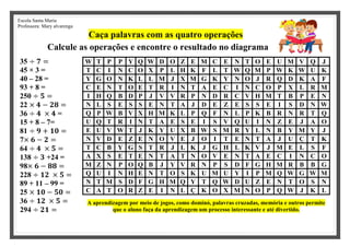 60 Atividades de Caça-Palavras de Português para Imprimir - Online