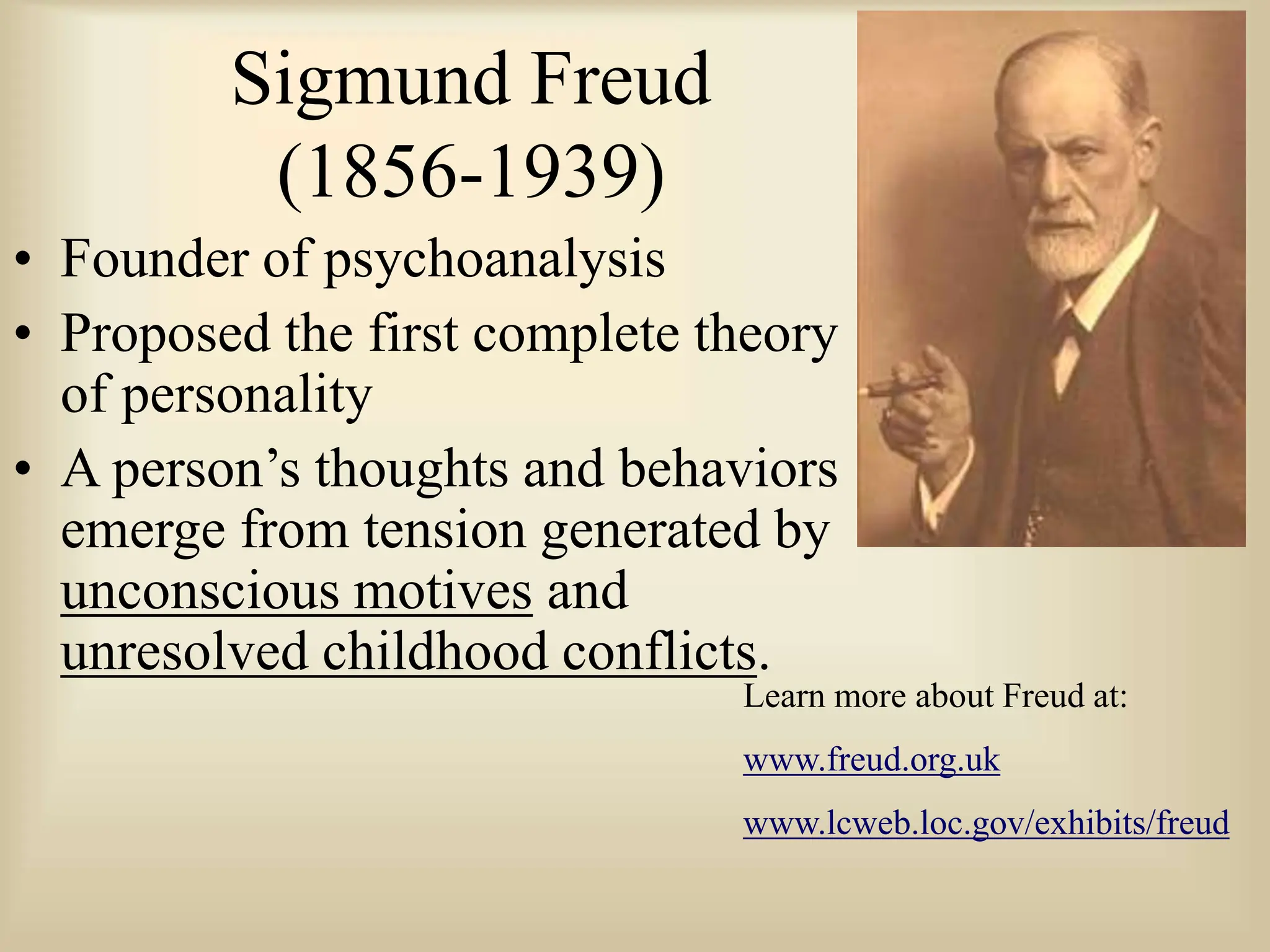 Who Developed The First Comprehensive Theory Of Personality 272730914-Psychoanalytic-Theory-Freud-ppt.ppt