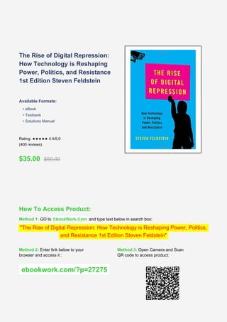 The Rise of Digital Repression: Technology's Impact on Power and ...