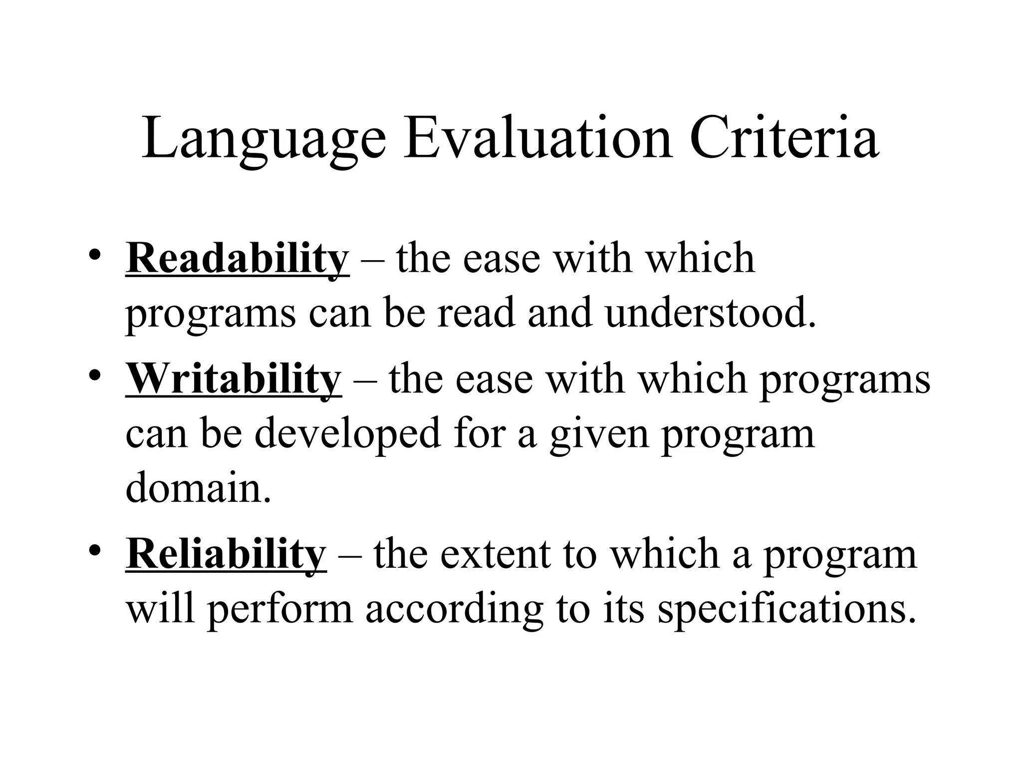 software principle programming language | PPT