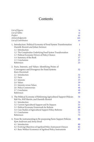 The Political Economy Of Food System Transformation Pathways To ...