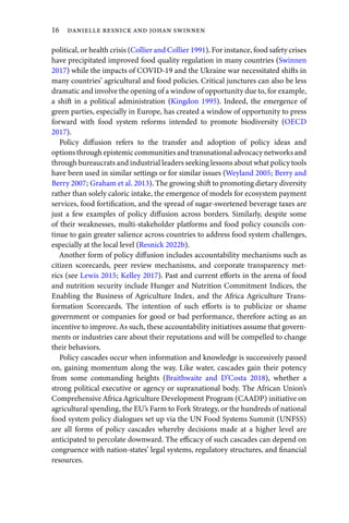 The Political Economy Of Food System Transformation Pathways To ...