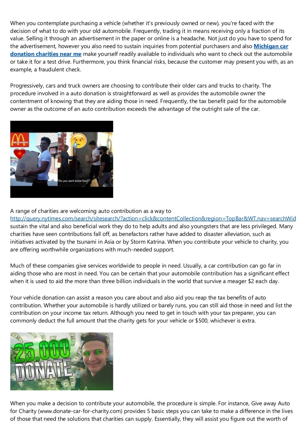 The best Side of Michigan car donation boston area