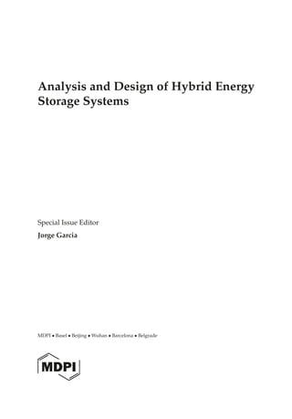 Analysis And Design Of Hybrid Energy Storage Systems Jorge Garcia | PDF