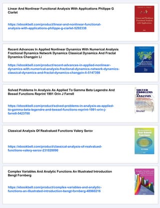 Function Analysis Guide Save Pdf Applied Functional Analysis And Its Applications Jenchih Yao | PDF