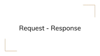 Request - Response
 