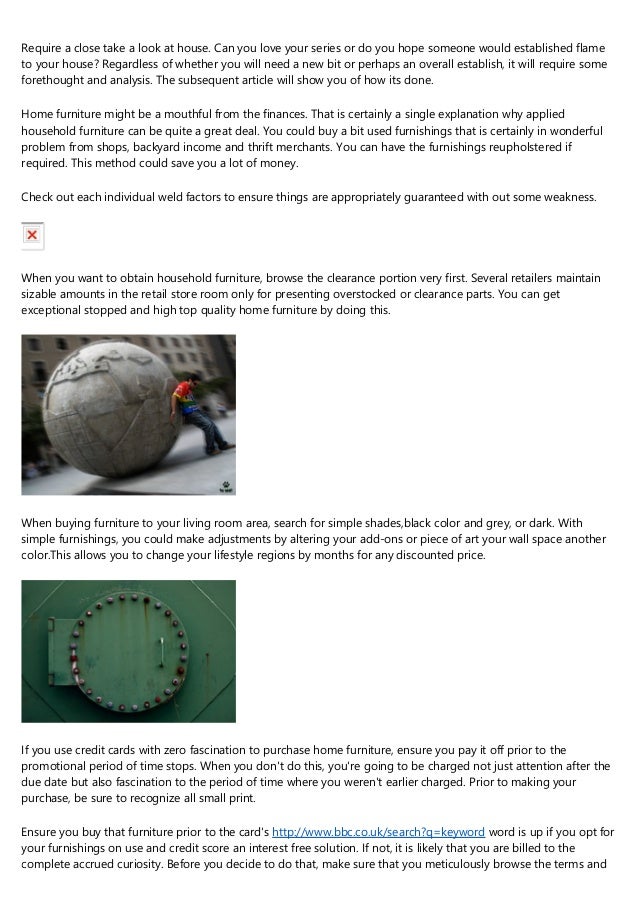 Call For More Information On Household Furniture Read Through This A