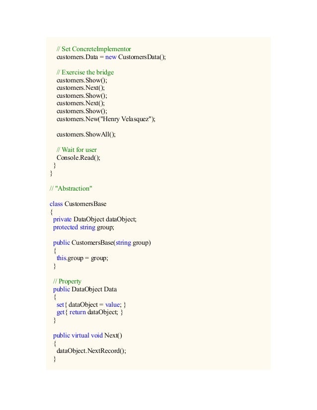 Dot Net Design Patterns With Examples Dot Net Design Patterns With Examples