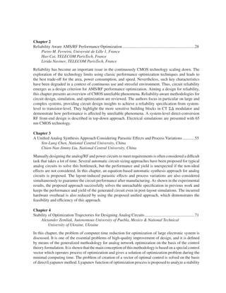 Performance Optimization Techniques In Analog Mixedsignal And ...