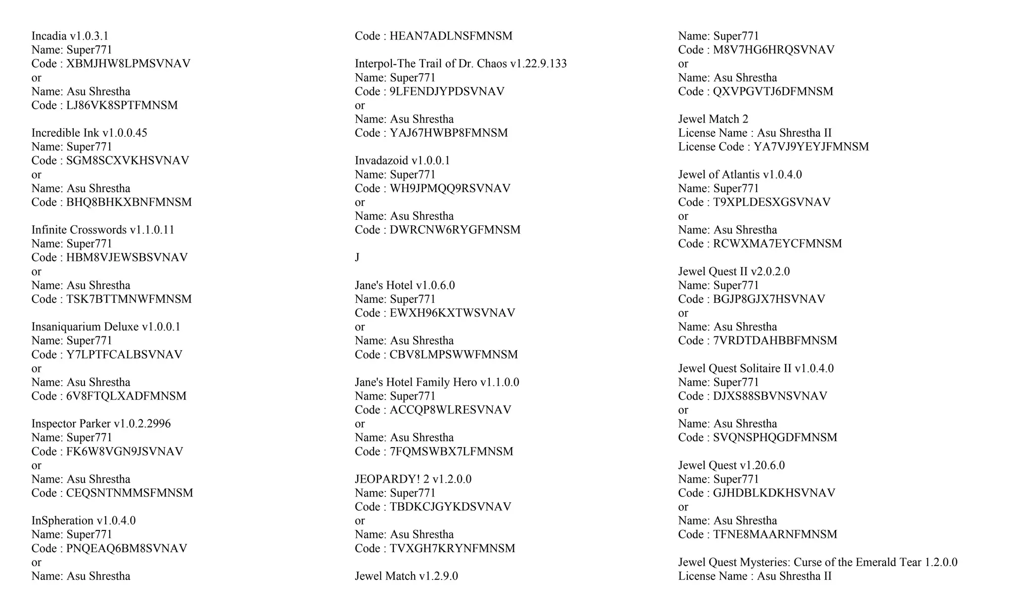 27425296 serial-number-gamehouse-new 2 | PDF