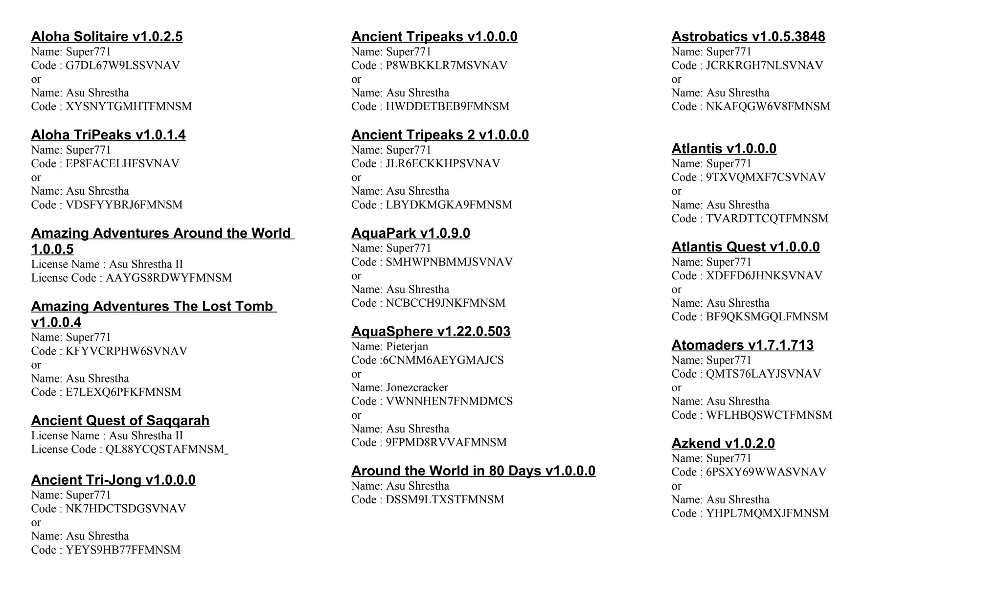 27425296 serial-number-gamehouse-new 2 | PDF