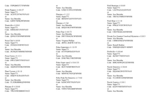 Code : FDPQB8X7CTFMNSM     or                                   Posh Boutique v1.0.0.0
                           Name: Asu Shrestha                   Name: Super771
Pirate Poppers v1.0.0.37   Code : EJMLYCHVGTFMNSM               Code : LACPJAJAAASVNAV
Name: Super771                                                  or
Code : ACHTCDTN67SVNAV     Platypus v1.1.3.2                    Name: Asu Shrestha
or                         Name: Super771                       Code : TBCEGTMREFFMNSM
Name: Asu Shrestha         Code : BHXDVXAFNYSVNAV
Code : GB9VTM9K89FMNSM     or                                   Posh Shop v1.3.1.0
                           Platypus v1.13d                      Name: Super771
Pirateville v1.0.0.0       Name: Asu Shrestha                   Code : PPKGCVJDYWSVNAV
Name: Super771             Code : BJQGV8GVWPFMNSM               or
Code : 8JBXGSEYJVSVNAV                                          Name: Asu Shrestha
or                         Poker Pop v1.0.0.73                  Code : CRH7DG6GASFMNSM
Name: Asu Shrestha         Name: Asu Shrestha
Code : QDXGYDE9JMFMNSM     Code : 8WVYBAGNC8FMNSM               Private Eye Greatest Unsolved Mysteries v1.0.0.3
                           or                                   Name: Asu Shrestha
Pizza Chef v1.0.0.0        Name: Virginia Phillips              Code : CBMGSNKXFNFMNSM
Name: Super771             Code : JR9VL-8E8FW-VJCVA             or
Code : JV8XEGT6W9SVNAV                                          Name: Russell Bodine
or                         Poker Superstars v1.1.0.19           Code : NMDQH-RJKFF-MJMFF
Name: Asu Shrestha         Name: Super771
Code : DCHQXYMMMEFMNSM     Code : 8TYPXB9X6XSVNAV               Profitville v1.0.0.64
                           or                                   Name: Super771
Pizza Frenzy v5.3.3.1      Name: Asu Shrestha                   Code : JKF88777DFSVNAV
Name: Super771             Code : HXK78KLYBEFMNSM               or
Code : 6WLFX89TYWSVNAV                                          Name: Asu Shrestha
or                         Poker Super stars2 v1.0.0.133        Code : BMGARWQNXXFMNSM
Name: Asu Shrestha         Name: Super771
Code : AKBNJFDVBGFMNSM     Code : RGVTSJMF9RSVNAV               Puzzle Detective v1.0.0.0
                           or                                   Name: Super771
Plant Tycoon v1.0.1.0      Name: Asu Shrestha                   Code : DQAH6CBVD7SVNAV
Name: Super771             Code : MD9YKTNEFQFMNSM               or
Code : HSK9YXCRAJSVNAV                                          Name: Asu Shrestha
or                         Polly Pride Pet Detective v1.7.0.0   Code : YLAWBVAS9DFMNSM
Name: Asu Shrestha         Name: Super771
Code : FLXDKBB8KQFMNSM     Code : KSDCNPS7VKSVNAV               Puzzle Express v1.0.0.1
                           or                                   Name: Super771
Platypus II v1.0.0.0       Name: Asu Shrestha                   Code : KEDYN8HX8FSVNAV
Name: Super771             Code : VMVCNDLB6RFMNSM               or
Code : 7PKVHWDBR8SVNAV                                          Name: Asu Shrestha
 