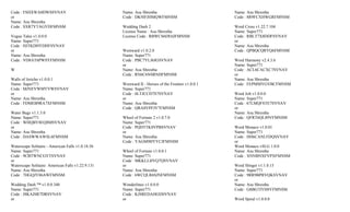Code : FSHXWA8DWSSVNAV                             Name: Asu Shrestha                              Name: Asu Shrestha
or                                                 Code : DK9JFJHMQWFMNSM                          Code : 8R9FCXHWGRFMNSM
Name: Asu Shrestha
Code : SXR7YTAGYDFMNSM                             Wedding Dash 2                                  Word Cross v1.22.7.104
                                                   License Name : Asu Shrestha                     Name: Super771
Vogue Tales v1.0.0.0                               License Code : RBWCS6DE6JFMNSM                  Code : RBLT7X8DDFSVNAV
Name: Super771                                                                                     or
Code : HJTKDHYDHFSVNAV                                                                             Name: Asu Shrestha
or                                                 Westward v1.0.2.0                               Code : QPBQCQRYQ6FMNSM
Name: Asu Shrestha                                 Name: Super771
Code : VD8AT6PWSYFMNSM                             Code : PBC7YLJ6JGSVNAV                          Word Harmony v2.4.3.6
                                                   or                                              Name: Super771
W                                                  Name: Asu Shrestha                              Code : ACL6CACXC7SVNAV
                                                   Code : RN6C6NSRNHFMNSM                          or
Walls of Jericho v1.0.0.1                                                                          Name: Asu Shrestha
Name: Super771                                     Westward II - Heroes of the Frontier v1.0.0.1   Code : FEPMMYGVBCFMNSM
Code : MJNEVWMYVWSVNAV                             Name: Super771
or                                                 Code : 6LTJCCD7S7SVNAV                          Word Jolt v1.0.0.0
Name: Asu Shrestha                                 or                                              Name: Super771
Code : FDMEB9RA7XFMNSM                             Name: Asu Shrestha                              Code : 67LMQFSTE7SVNAV
                                                   Code : QRA8VPFJV7FMNSM                          or
Water Bugs v1.1.5.0                                                                                Name: Asu Shrestha
Name: Super771                                     Wheel of Fortune 2 v1.0.7.0                     Code : QFRT6QL89VFMNSM
Code : WHQBY8EQ8MSVNAV                             Name: Super771
or                                                 Code : PQDTTK8VPBSVNAV                          Word Monaco v1.0.01
Name: Asu Shrestha                                 or                                              Name: Super771
Code : DASWWAWSL6FMNSM                             Name: Asu Shrestha                              Code : HH6CANLFDQSVNAV
                                                   Code : YAGM9HYYCJFMNSM                          or
Waterscape Solitaire - American Falls v1.0.18.56                                                   Word Monaco vSLG 1.0.0
Name: Super771                                     Wheel of Fortune v1.0.0.1                       Name: Asu Shrestha
Code : 9CBTWNCGVTSVNAV                             Name: Super771                                  Code : XNNBNXFVPXFMNSM
or                                                 Code : MKKLLHVQ7QSVNAV
Waterscape Solitaire: American Falls v1.22.9.131   or                                              Word Slinger v1.1.0.15
Name: Asu Shrestha                                 Name: Asu Shrestha                              Name: Super771
Code : 7HGQJY86AWFMNSM                             Code : 6WCQLR6SJNFMNSM                          Code : 9RR9BPRVQKSVNAV
                                                                                                   or
Wedding Dash ™ v1.0.0.340                          Wonderlines v1.0.0.0                            Name: Asu Shrestha
Name: Super771                                     Name: Super771                                  Code : G8BG7JYH8YFMNSM
Code : J8KAJSR7DRSVNAV                             Code : KJSREDAHGDSVNAV
or                                                 or                                              Word Spiral v1.0.0.0
 