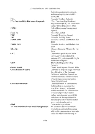 Insurance Climate Change And The Law Arnolddwyer Franziska | PDF