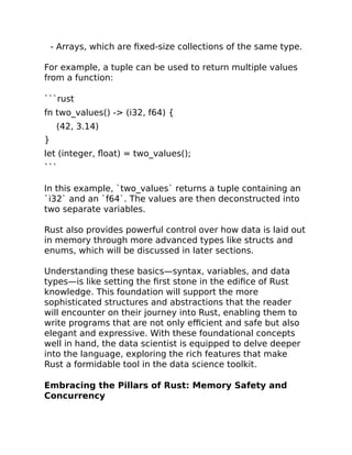 Rust For Data Science A Rustacean Odyssey A Sophisiticated Guide For ...