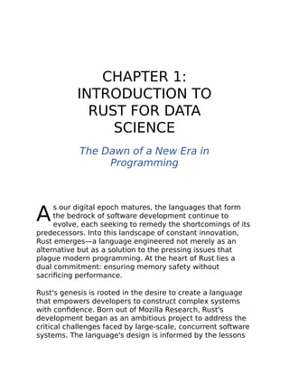 Rust For Data Science A Rustacean Odyssey A Sophisiticated Guide For ...