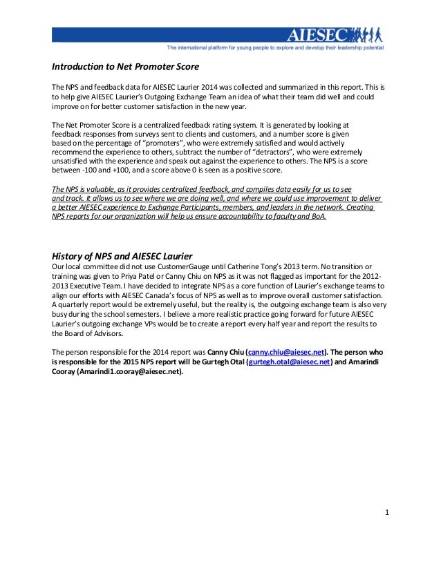 servicing report AIESEC Laurier Servicing Report servicing report AIESEC Laurier Servicing Report
