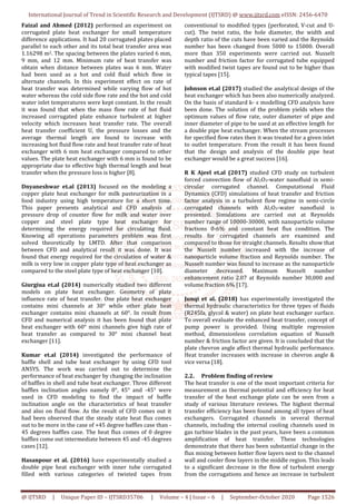 CFD Analysis for Heat Transfer Enhancement of a Corrugated Plate Heat ...