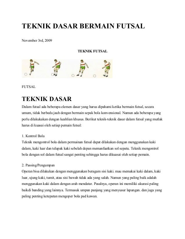 ekspresif dasar menggambar teknik dalam bermain dasar teknik futsal 27517771 ekspresif dasar menggambar teknik dalam bermain dasar teknik futsal 27517771