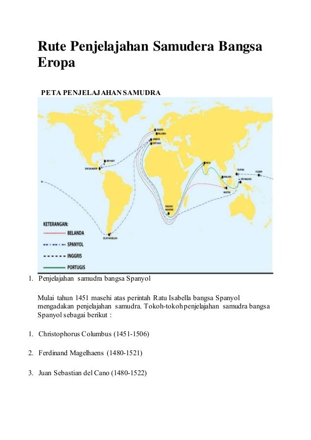 275236975 Rute Penjelajahan Samudera Bangsa Eropa