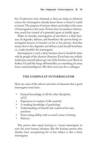Counterintelligence Character Thwarting Enemies At Home And Abroad How To Be A Counterintelligence ...
