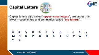 Capital Letters and its formation.in Englishpdf | PDF
