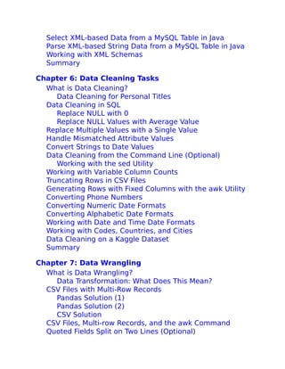 Data Wrangling Using Pandas Sql And Java Oswald Campesato | PDF