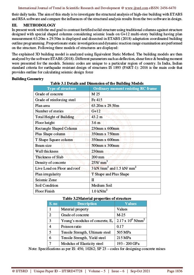 Analysis of a High Rise Structure Using E Tabs Software | PDF
