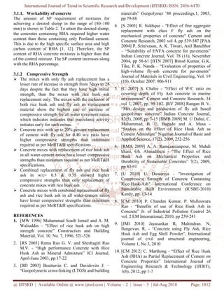 Comparative Study on Effect of Fly Ash and Rice Husk Ash on Strength of ...